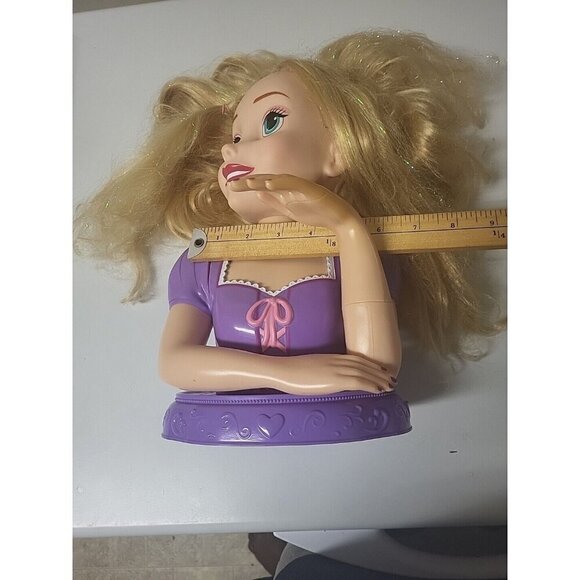 Disney Princess Rapunzel  13" Styling Head Shimmering Makeover Toy - Picture 9 of 12